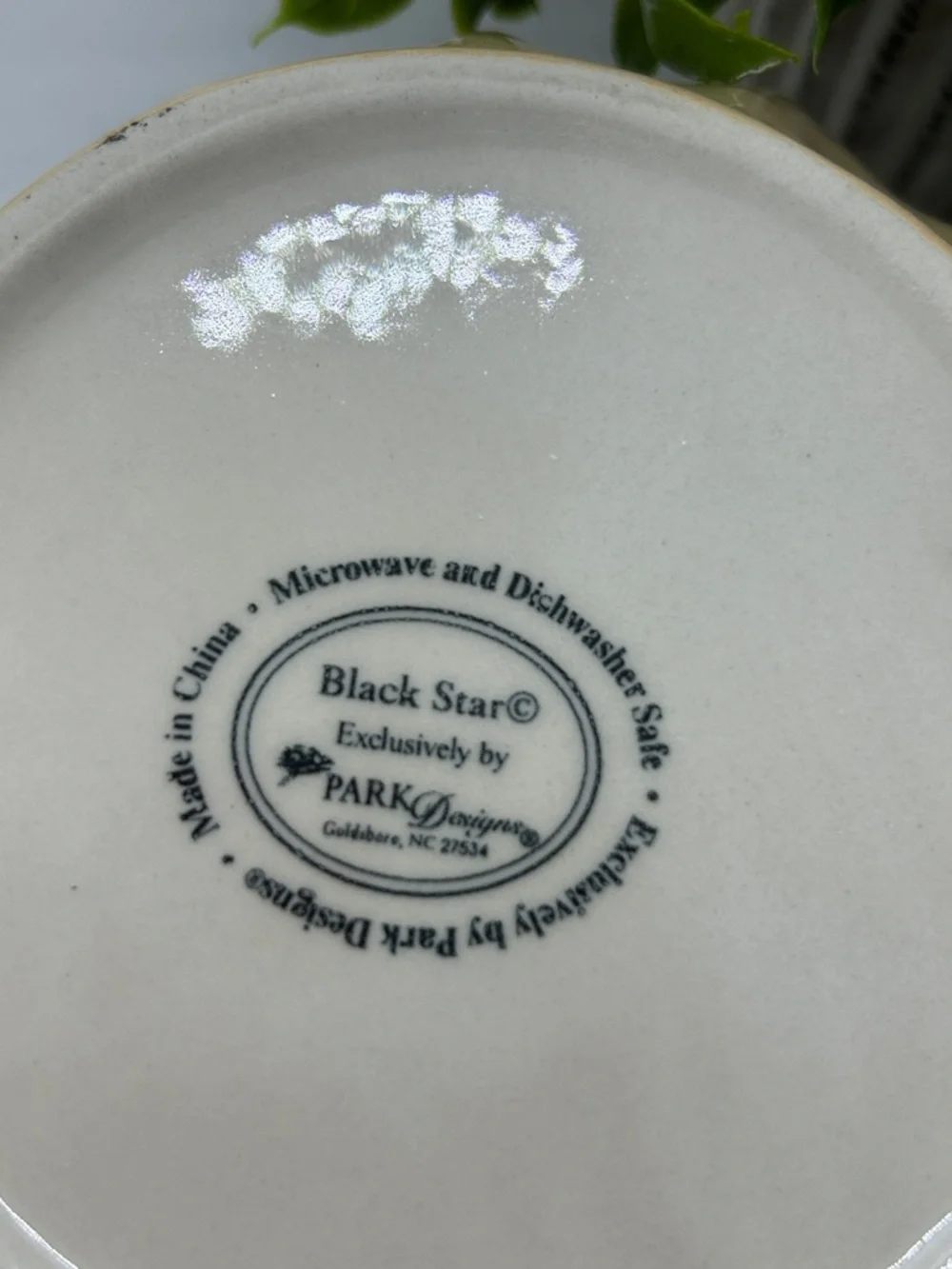 Park Designs Black Star Batter Bowl RARE FIND Brand New Unused